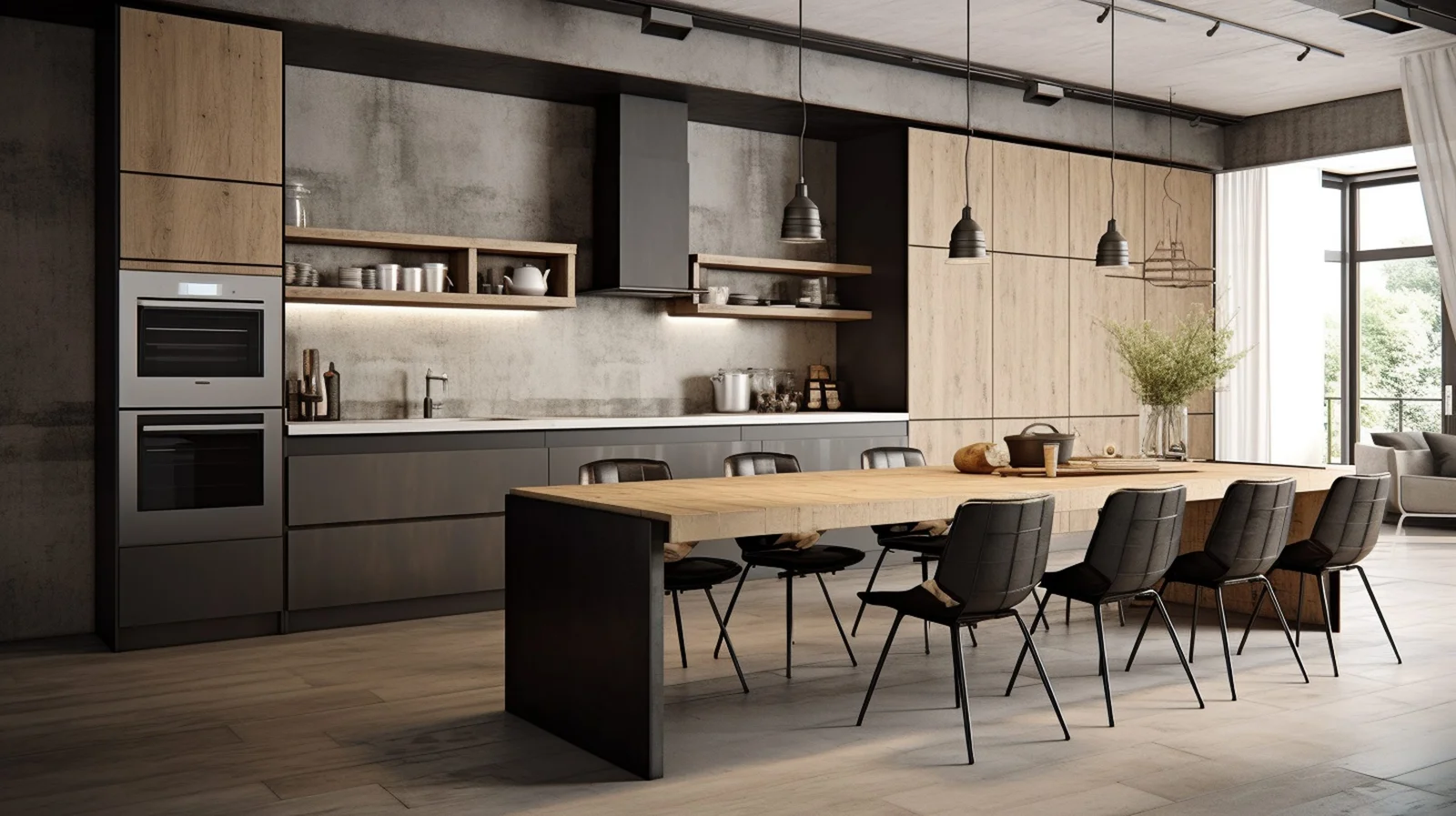 Beautiful custom cabinetry kitchen interior in New York